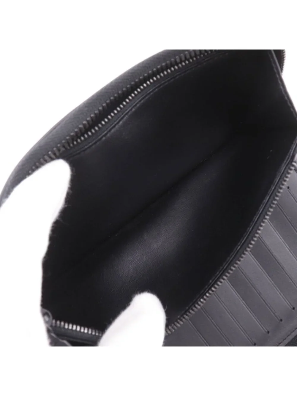 Louis Vuitton Zippy Wallet Vertical Monogram Shadow Leather Noir Black